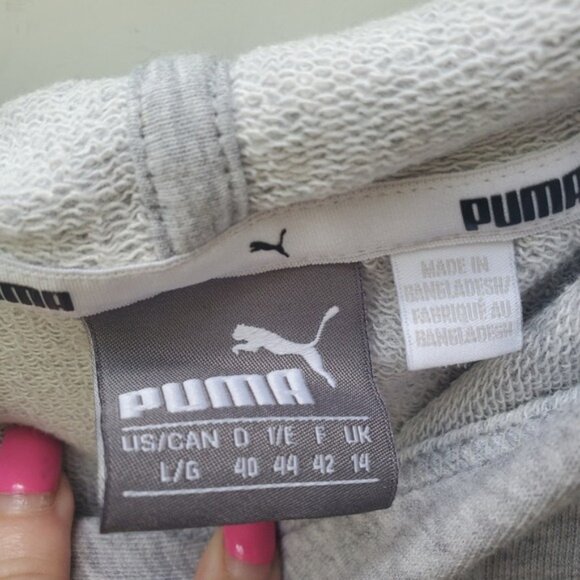 PUMA Boxy Crop Hooded Muscle Tank EUC! Size Large - Picture 8 of 11